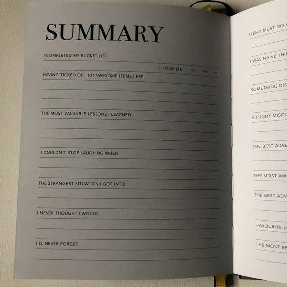 😃 Free With Any Purchase Bucket List Book Goal Setter Notebook Journal - Picture 6 of 10